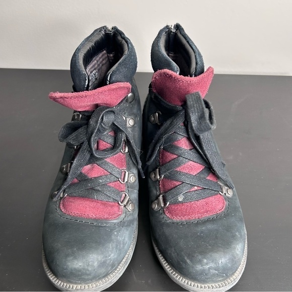 Rockport Cobb Hill Brunswick Alpine Leather Lace Up  Bootie Black Size 6.5 - Picture 4 of 9